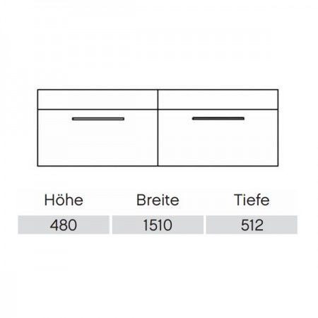 Pelipal Cassca Waschtischunterschrank Basis X  
