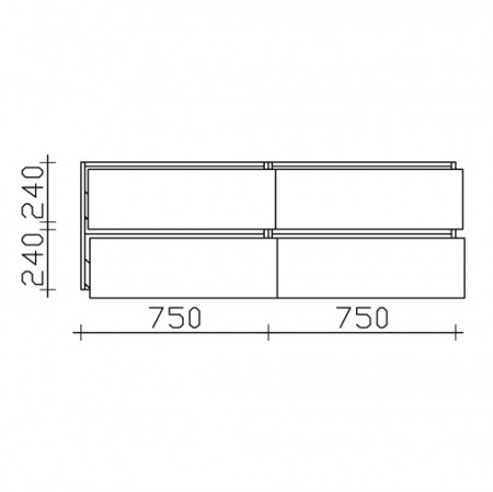 Pelipal Solitaire 6010 Waschtischunterschrank PG1 1500mm  