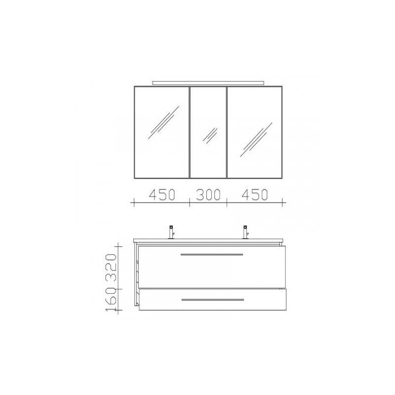 Pelipal 3-teiliges Badmöbelset Solitaire 6110 4.4