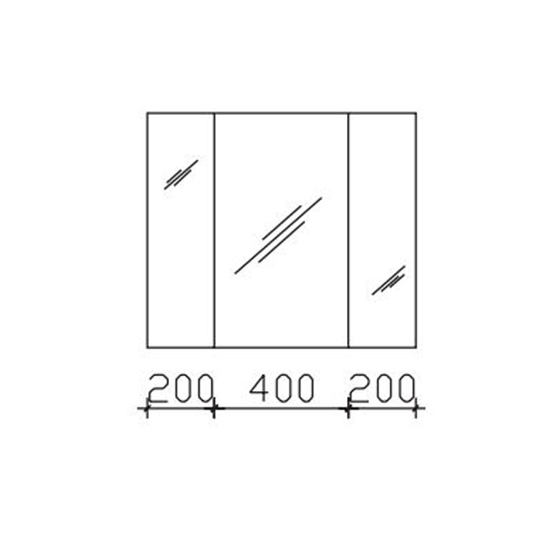 Pelipal Fokus 4010 Spiegelschrank 800