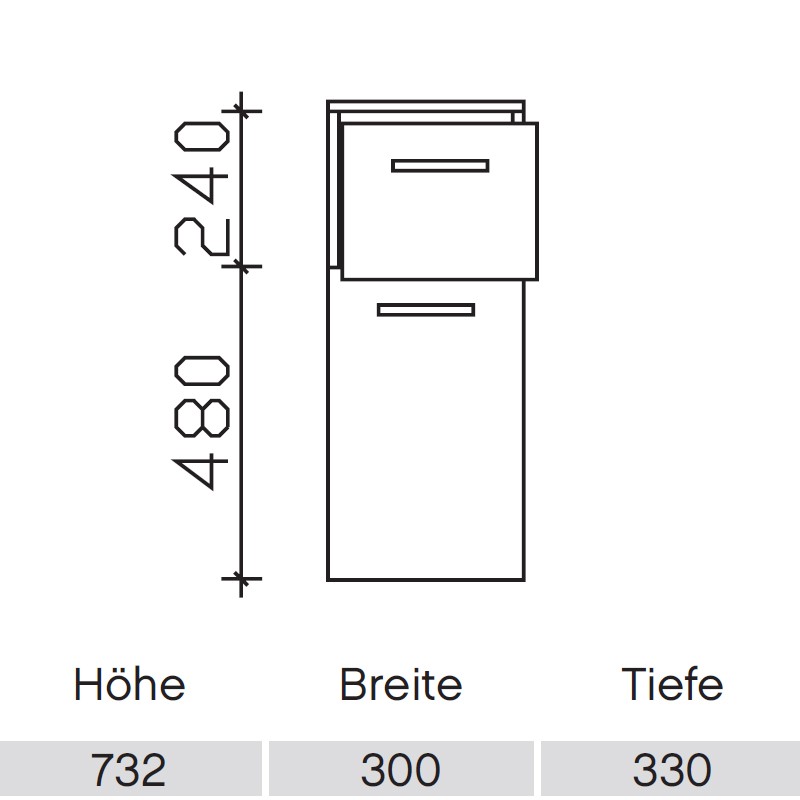 Pelipal Pineo Highboard Comfort N PG1  
