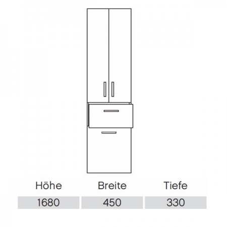 Pelipal Pineo Hochschrank Comfort N PG2  