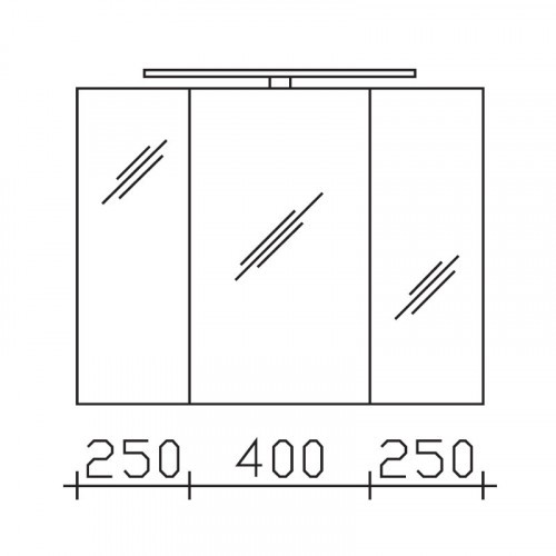 Pelipal S50 neutrale Spiegelschränke LEDrelax 900mm