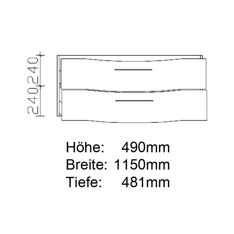 Pelipal Solitaire 6005 Argona Waschtischunterschrank 1150  
