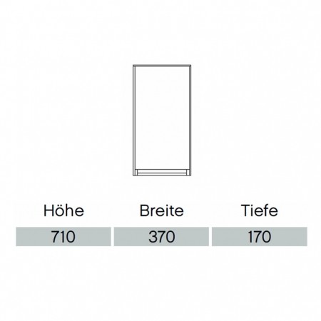 Pelipal Solitaire 6010 Wandschrank PG1 370mm  