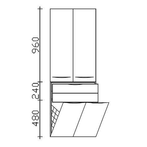 Pelipal Solitaire 6025 Hochschrank (6025-HSW 60-04) PG2