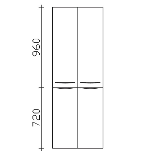 Pelipal Solitaire 6025 Hochschrank (PEL6025-HS 60-01-17) PG1