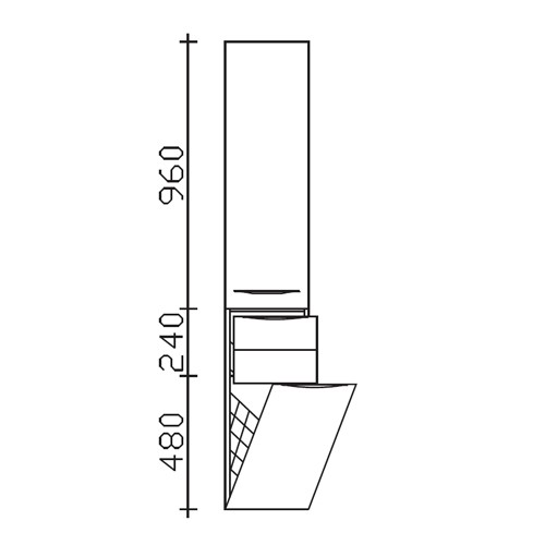 Pelipal Solitaire 6025 Hochschrank (PEL6025-HSW 30-04) PG1