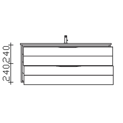Pelipal Solitaire 6025 Waschtischunterschrank 1150 mm