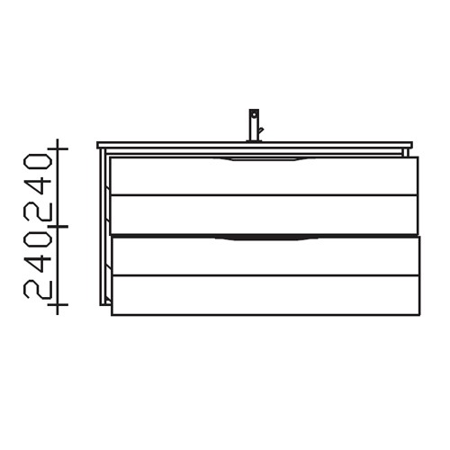 Pelipal Solitaire 6025 Waschtischunterschrank 950 mm