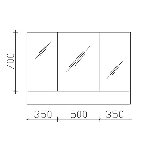 Pelipal Solitaire 6040 Spiegelschrank 1232