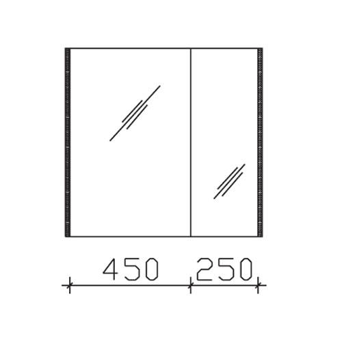 Pelipal Solitaire 6040 Spiegelschrank 732