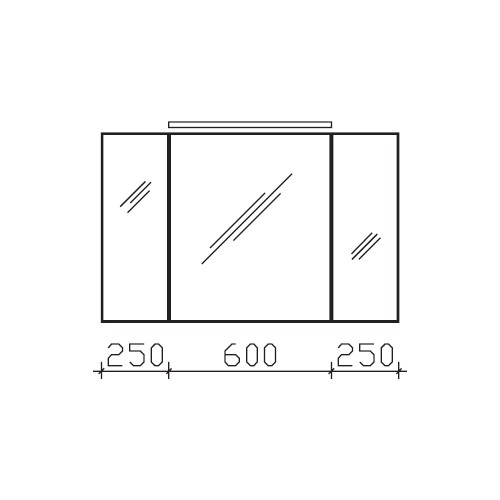 Pelipal Solitaire 6110 Spiegelschrank 1100 mm