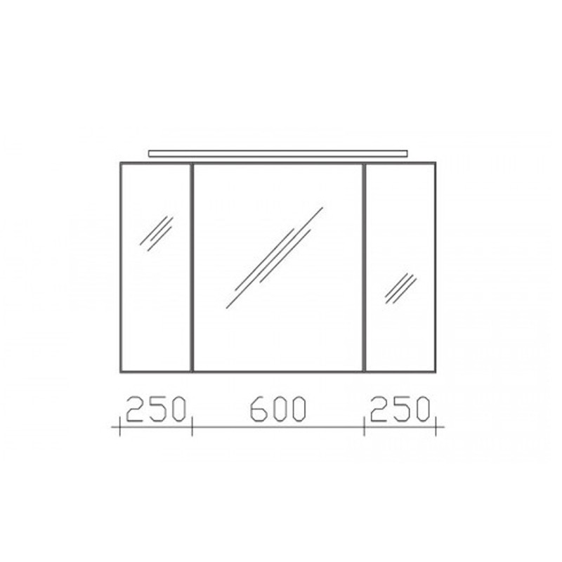 Pelipal Solitaire 6110 Spiegelschrank 1100 mm