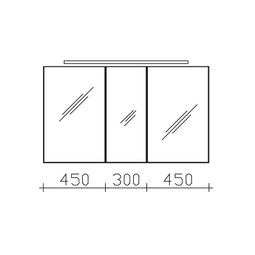 Pelipal Solitaire 6110 Spiegelschrank 1200 mm