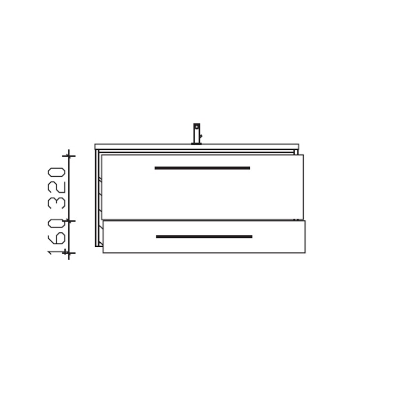 Pelipal Solitaire 6110 Waschtischunterschrank 1000 mm