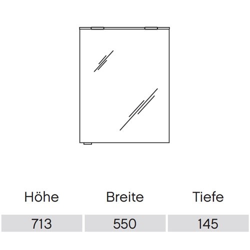 Pelipal Solitaire 6910 Spiegelschrank 550