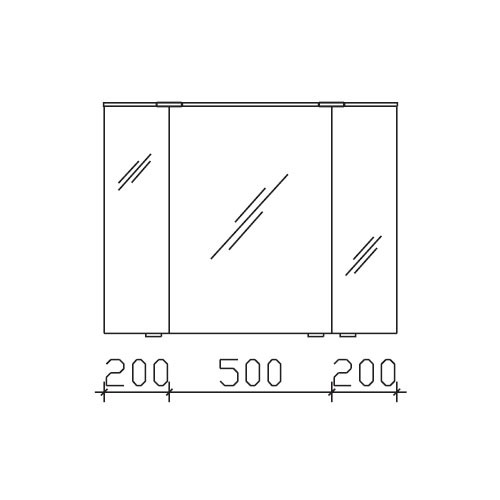 Pelipal Solitaire 6910 Spiegelschrank 900