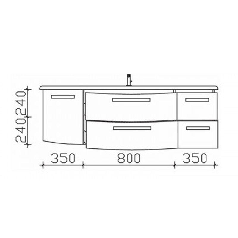 Pelipal Solitaire 7005 Waschtischunterschrank 1548  