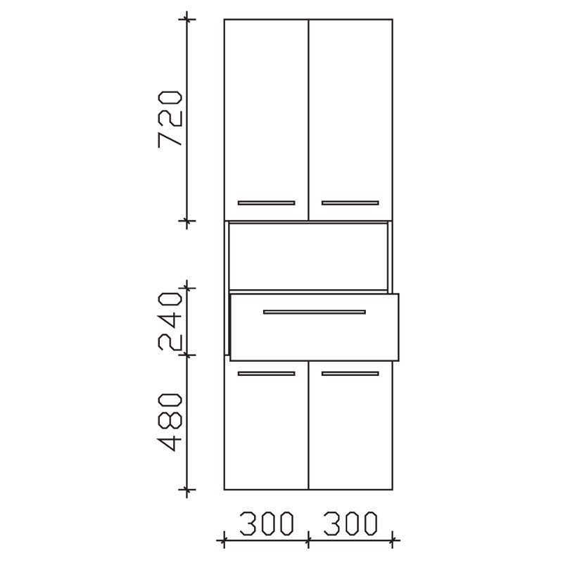 Pelipal Universelle Beimöbel Hochschrank PG1