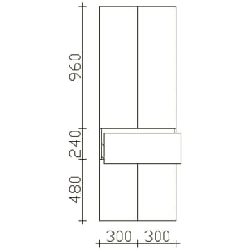 Pelipal Universelle Beimöbel Hochschrank PG2