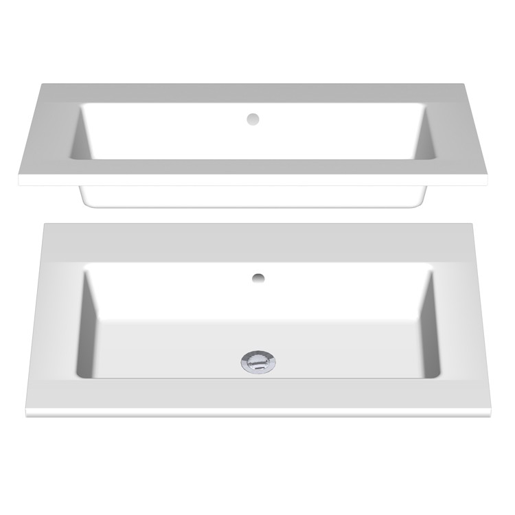 Pelipal Solitaire 6010 Mineralmarmor-Waschtisch 780mm  