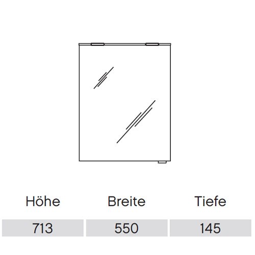 Pelipal Solitaire 6910 Spiegelschrank 550