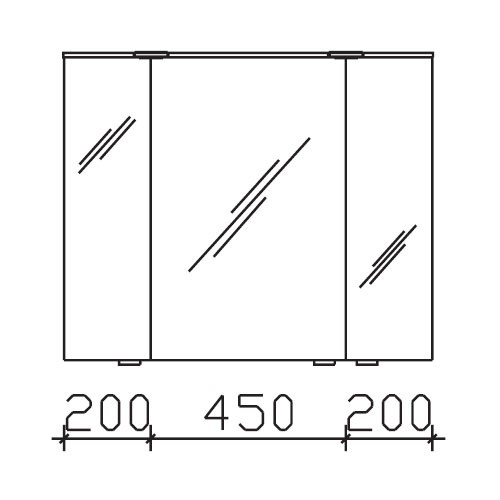 Pelipal Solitaire 6910 Spiegelschrank 850