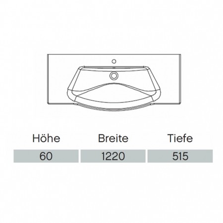 Pelipal Solitaire 6020 Keramik-Waschtisch  