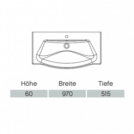 Pelipal Solitaire 6020 Keramik-Waschtisch  