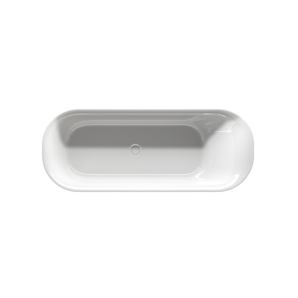 Riho Devotion freistehende Badewanne 180x71, weiß, mit Füllfunktion