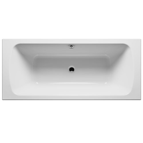 Riho Dola 170x75/weiß glänzend, Mittelablauf BB35005