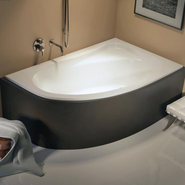 Riho Eck-Badewanne Lyra 140x90 cm L / weiß BA66005