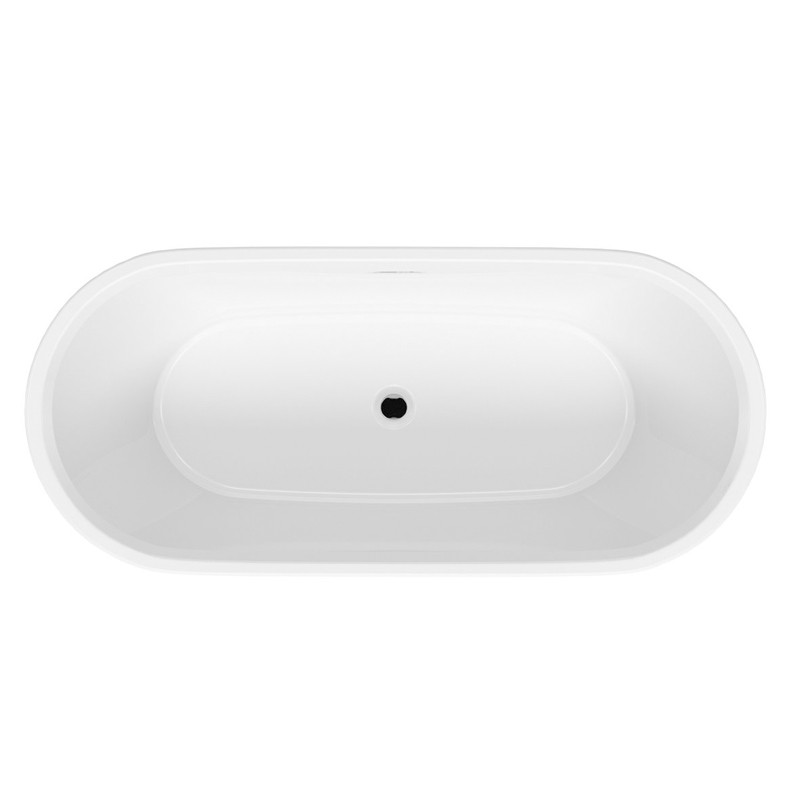 Riho Inspire Freistehende Badewanne 1600x750 mm, freistehend weiß