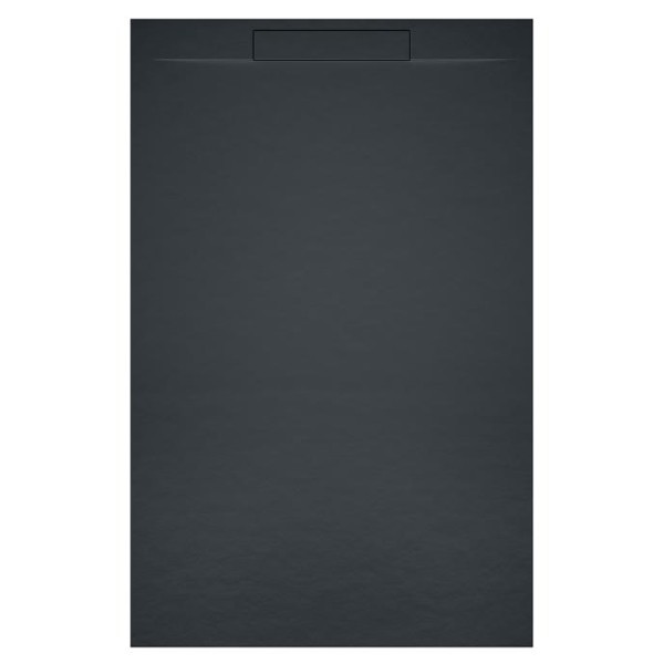 ISOLA 140x80x3/Schiefer anthrazit matt Duschwanne in Schieferoptik