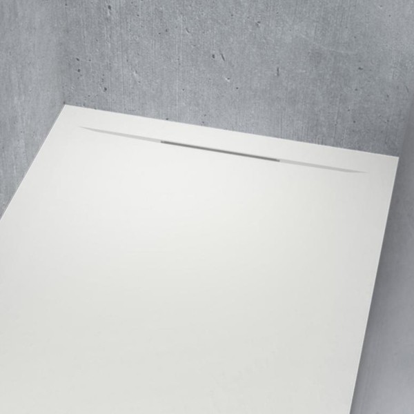 Isola Duschfl´┐Żche 180x90x3 cm, wei´┐Ż matt Duschwanne in Schieferoptik