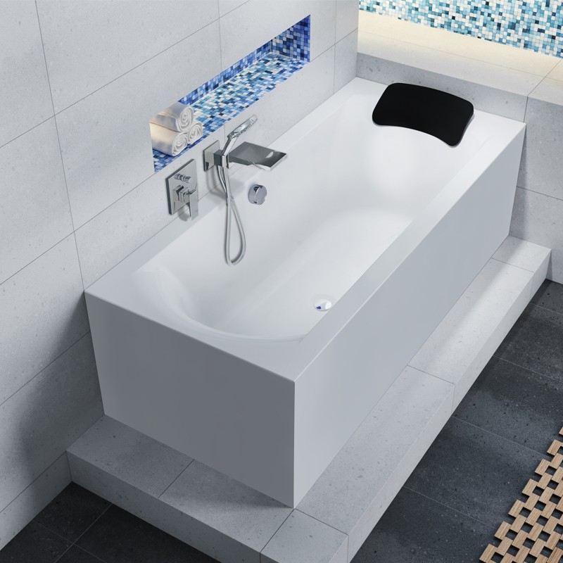 Riho Linares Plug & Play Badewanne, Eckausführung, links, 1800x800mm, 195 Ltr.