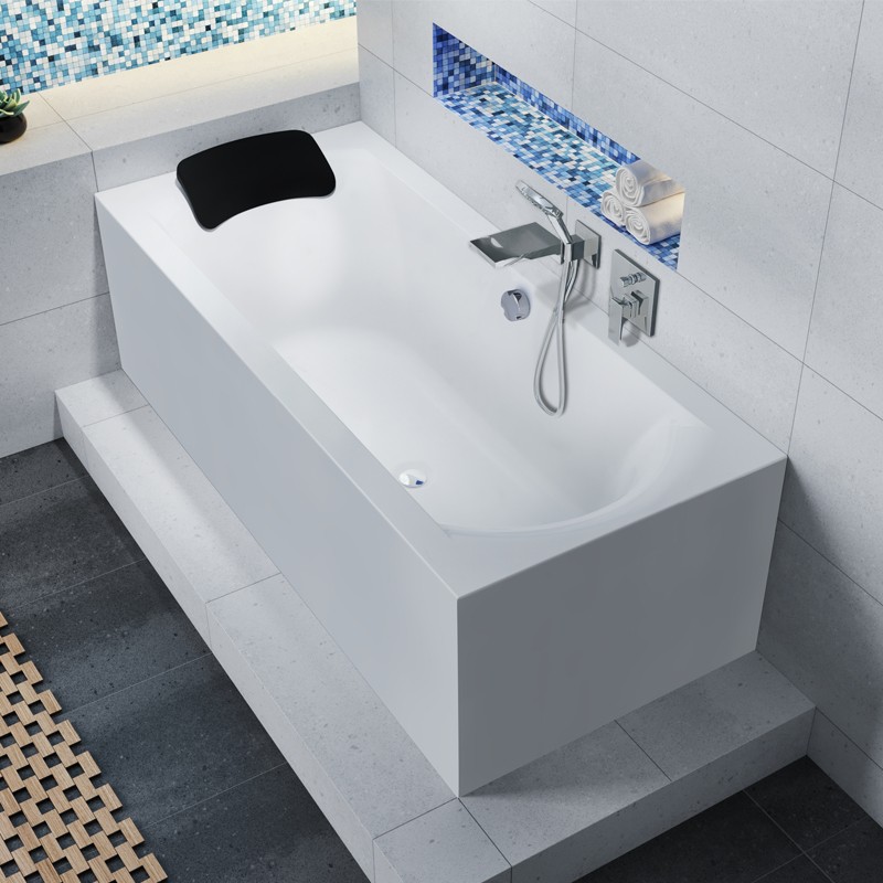 Riho Linares Plug & Play Badewanne, Eckausführung, rechts, 1900x900mm, 240 Ltr.