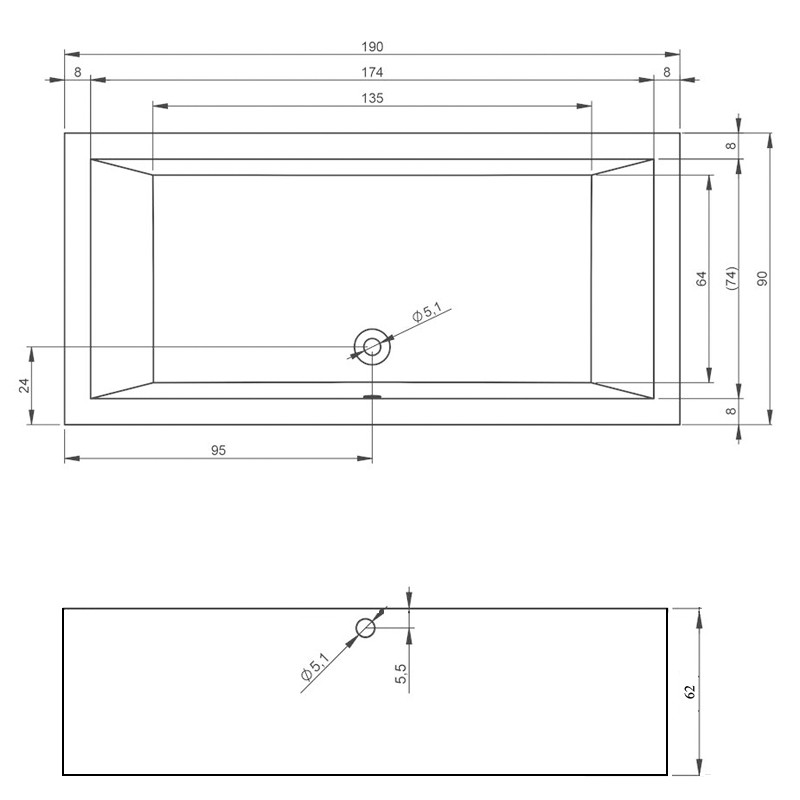 Riho Lugo Plug & Play Badewanne, Eckausführung, links, 1900x900mm, 290 Ltr.