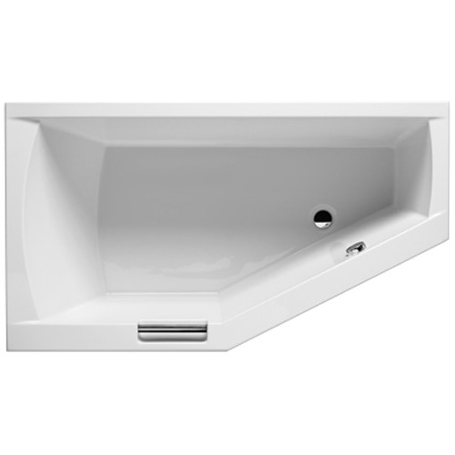 Riho Raumspar-Badewanne Geta 170x90 cm R / weiß + Handgriffe BA88F05