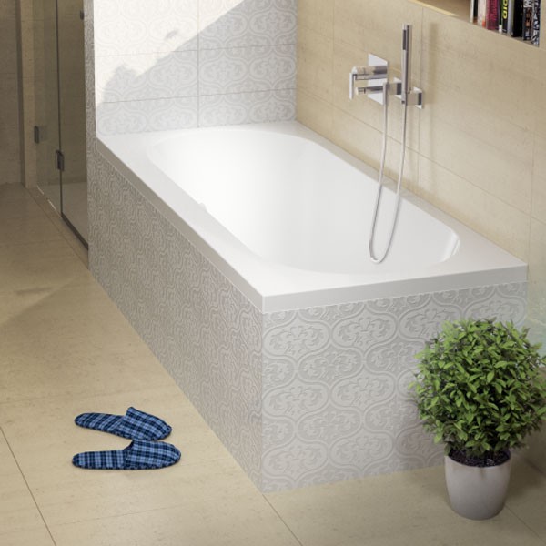 Riho Rechteck-Badewanne Carolina 180x80 cm / weiß B056001005 AKTIONSPREIS