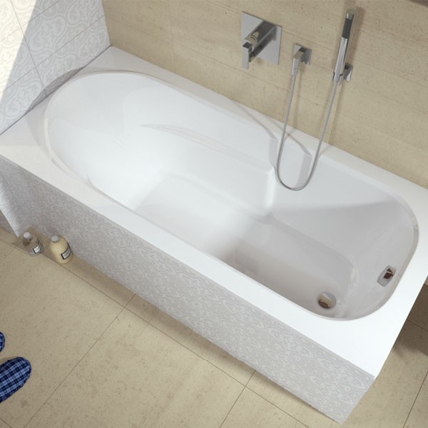 Riho Rechteck-Badewanne Columbia 140x70 cm / weiß BA05005