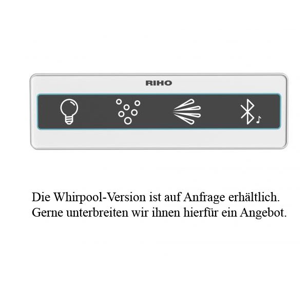 Riho Rechteck-Badewanne Lima 180x80 cm / weiß BB46005