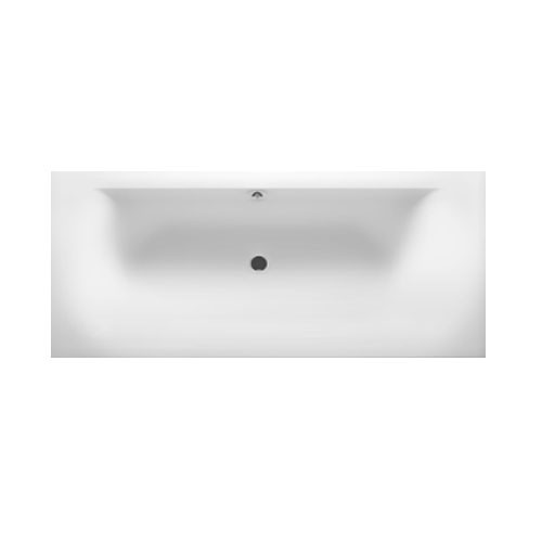 Riho Rechteck-Badewanne Linares seidenmatt weiß 180x80,  BT46105