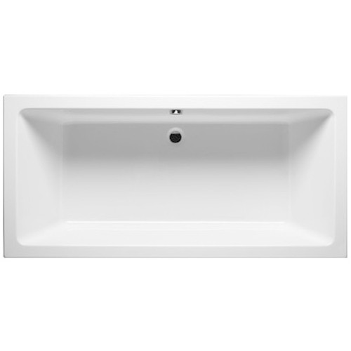 Riho Rechteck-Badewanne Lugo 170x75  flachen Rand 10mm, weiß BT01005