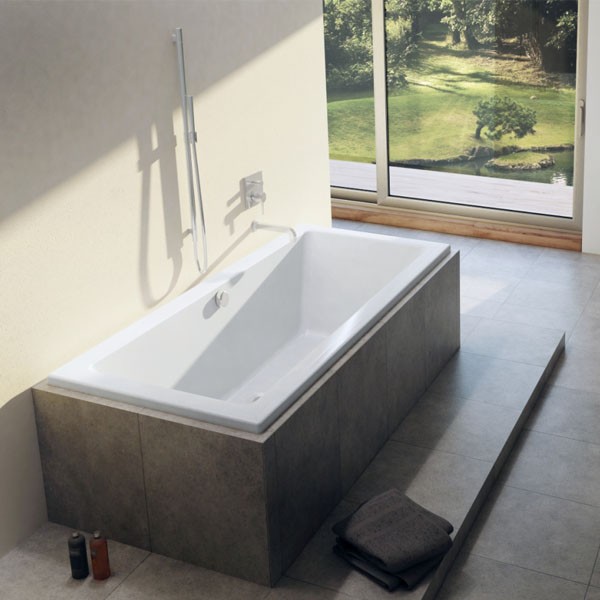 Riho Rechteck-Badewanne Lusso 170x75 cm / weiß B007001005 AKTIONSPREIS