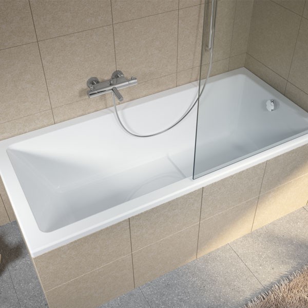 Riho Rechteck-Badewanne Lusso Plus 170x80 cm / weiß BA12005