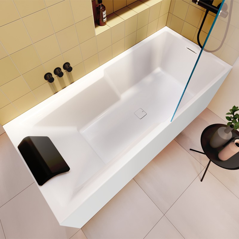 Riho Still Shower Plug & Play Badewanne, Eckausführung links, 1800x800mm, 260 Ltr.