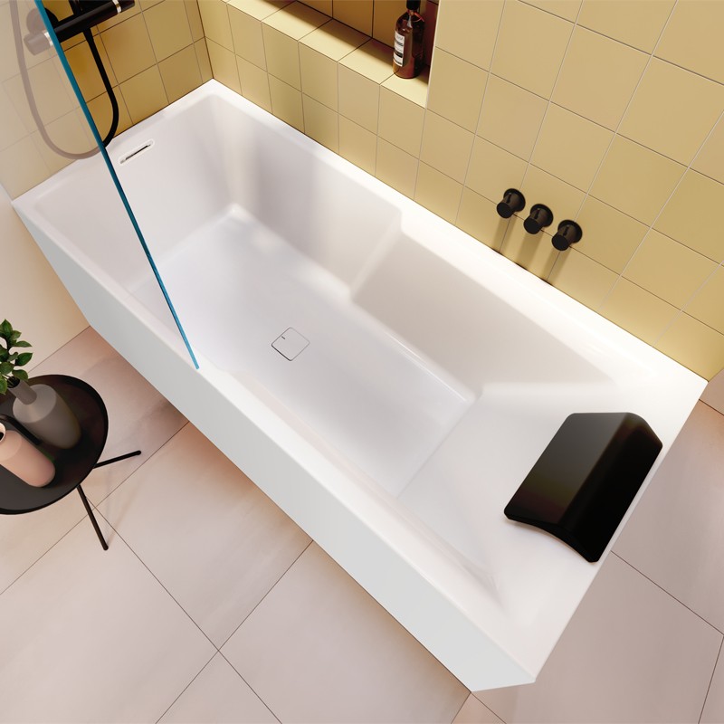 Riho Still Shower Plug & Play Badewanne, Eckausführung rechts, 1800x800mm, 260 Ltr.