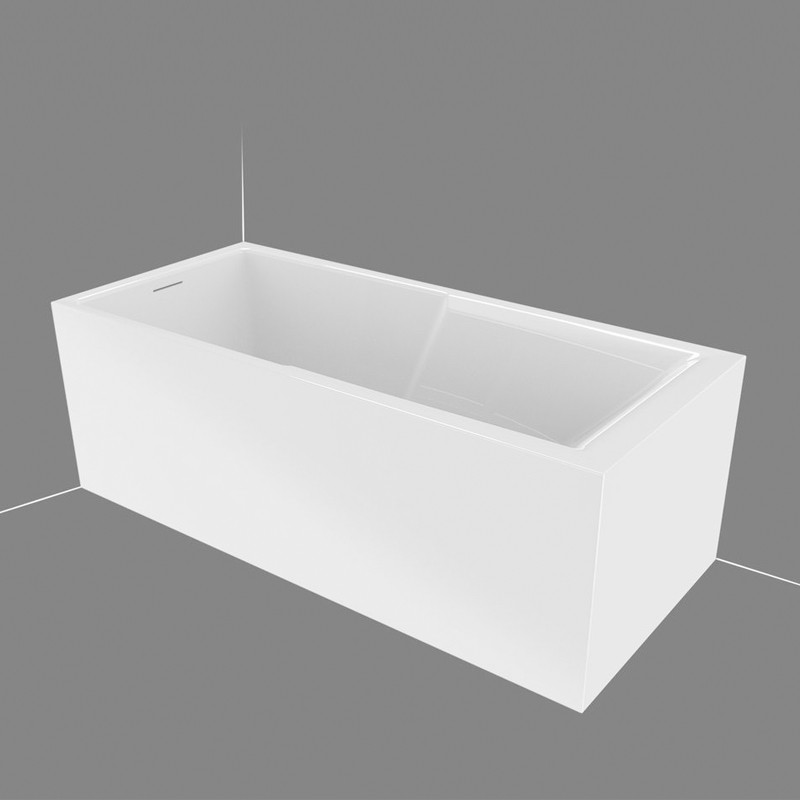 Riho Still Shower Plug & Play Badewanne, Eckausführung rechts, 1800x800mm, 260 Ltr.